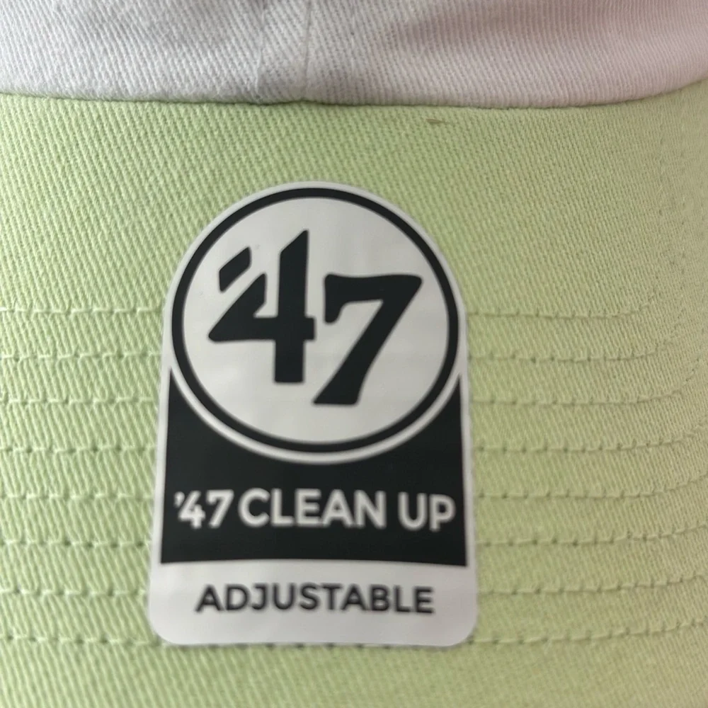 47 NY Adult Cap - White and Light Green - Picture 3 of 7